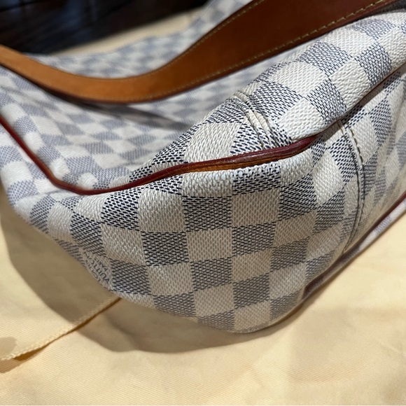 Louis Vuitton Soffi Damier Azur 2013 Tote Shoulder Bag Crossbody - Picture 5 of 16